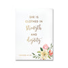 Psalms and Proverbs Floral Printed Wall Art