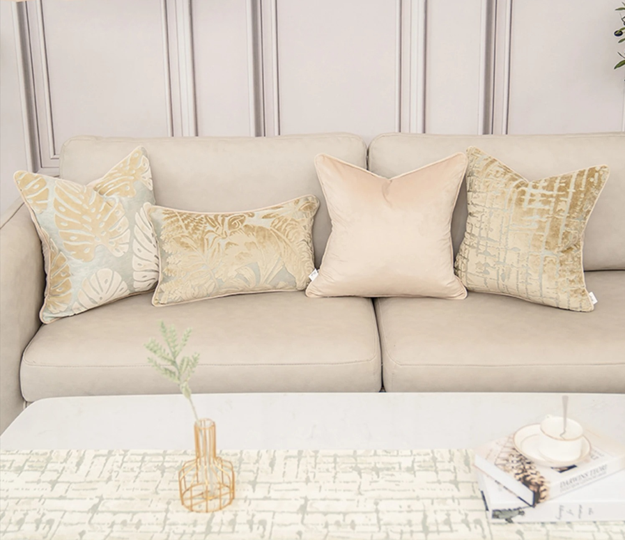 Velora Velvet Bloom Cushion Cover