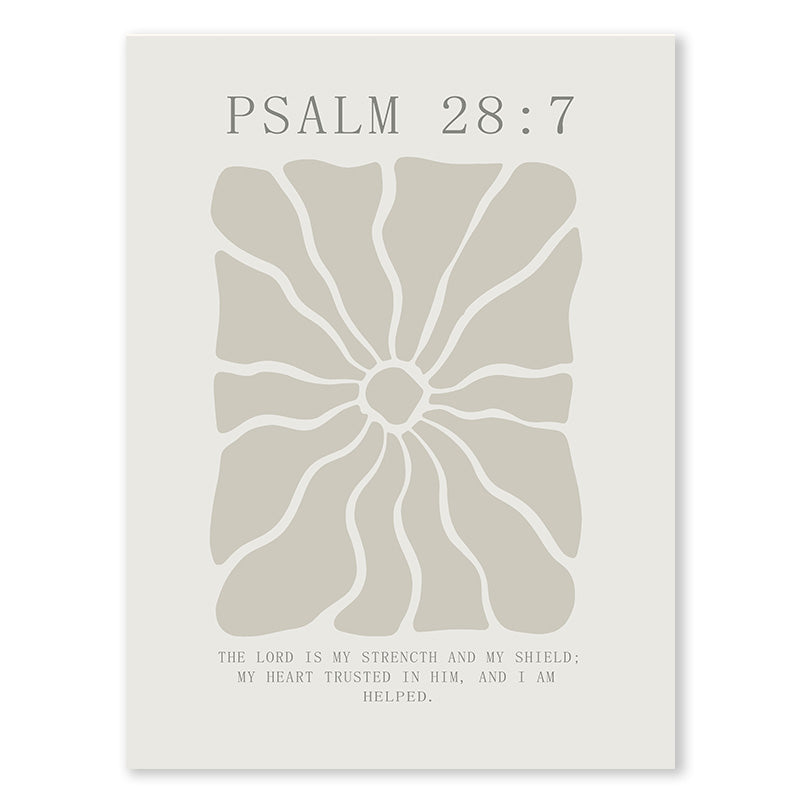 Psalm Floral Printed Wall Art