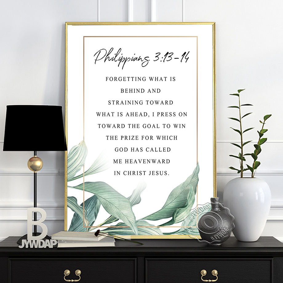 Scripture Floral Printed Wall Art