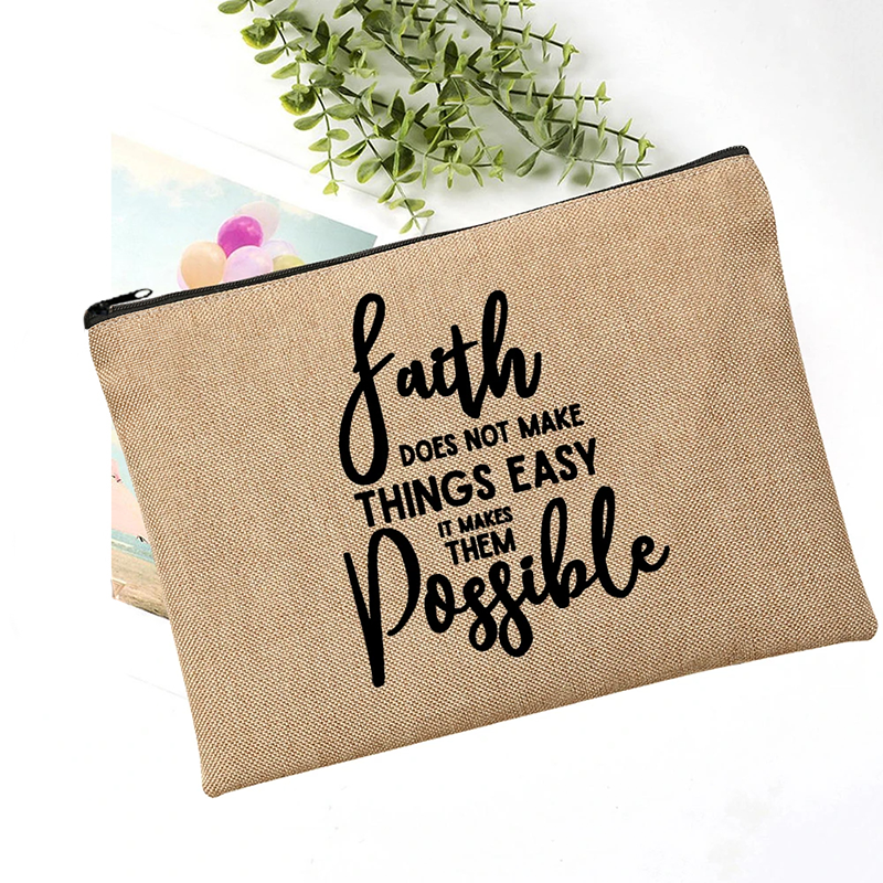 Bible Quote Cosmetics/Toiletry Bag