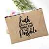 Bible Quote Cosmetics/Toiletry Bag