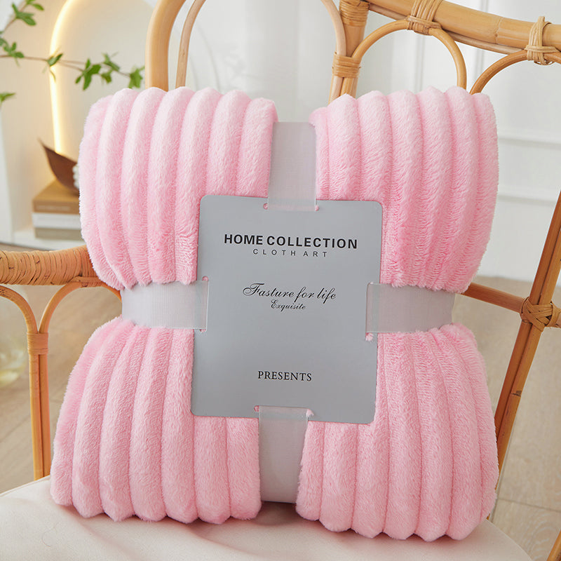 Faux Rabbit Fur Plush Blanket