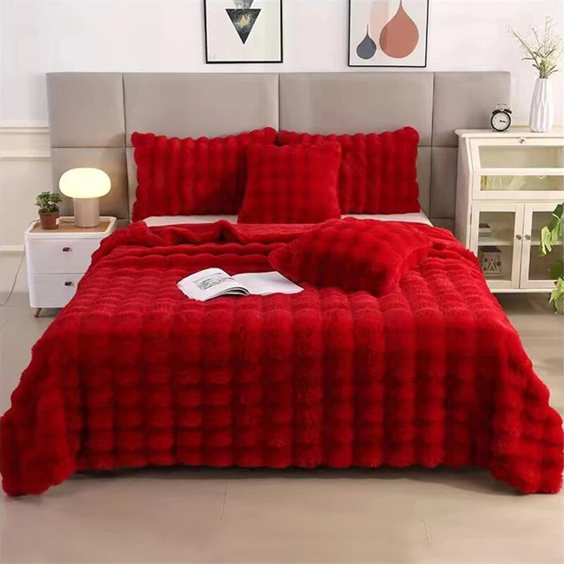 Tuscany Coral Fleece Blanket