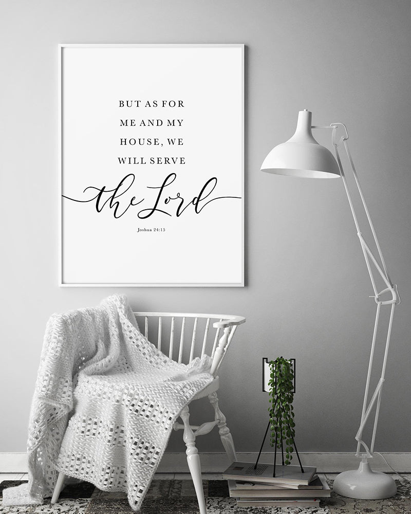 John 24:15 Scripture Printed Wall Art