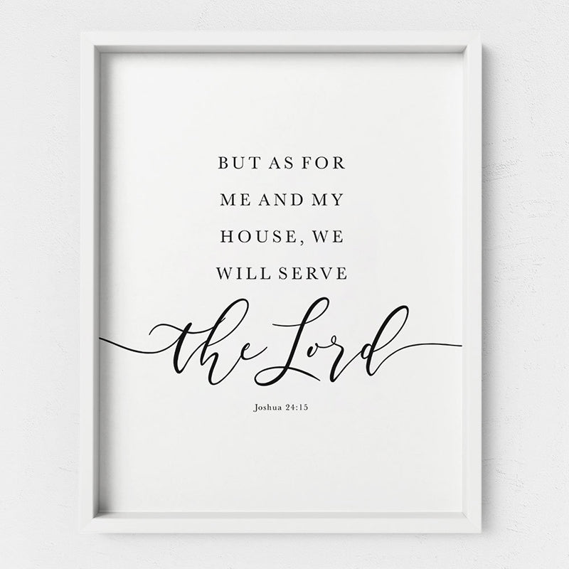 John 24:15 Scripture Printed Wall Art