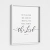 John 24:15 Scripture Printed Wall Art