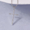 Diamanté Cross Necklace Unisex