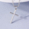 Diamanté Cross Necklace Unisex