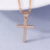 Diamanté Cross Necklace Unisex