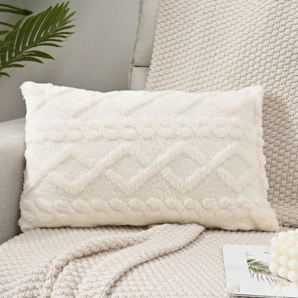 Jacquard Knit Rectangular Cushion Cover