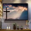 Cross on Hill Canvas Wall Art