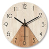 Wood Grain Quartz Wall Clock