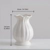 Antique Style White Table Vase
