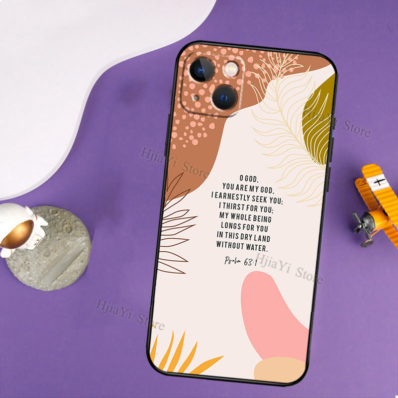 Abstract Bible Verse iPhone Cases