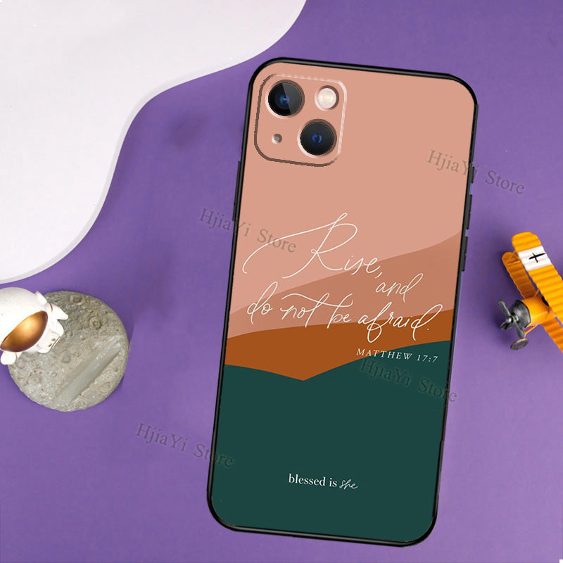Abstract Bible Verse iPhone Cases