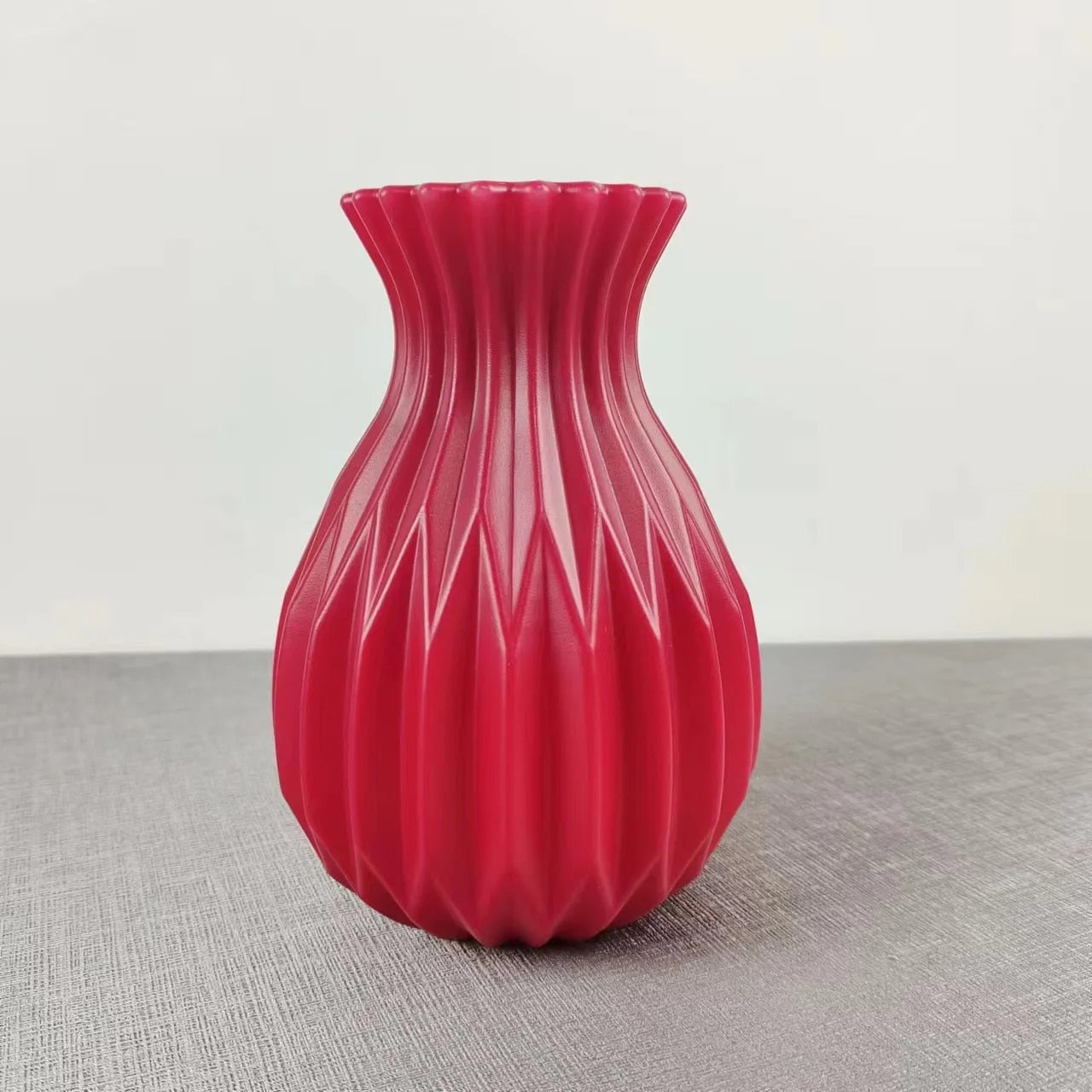 Deep Grooved Flower Vase