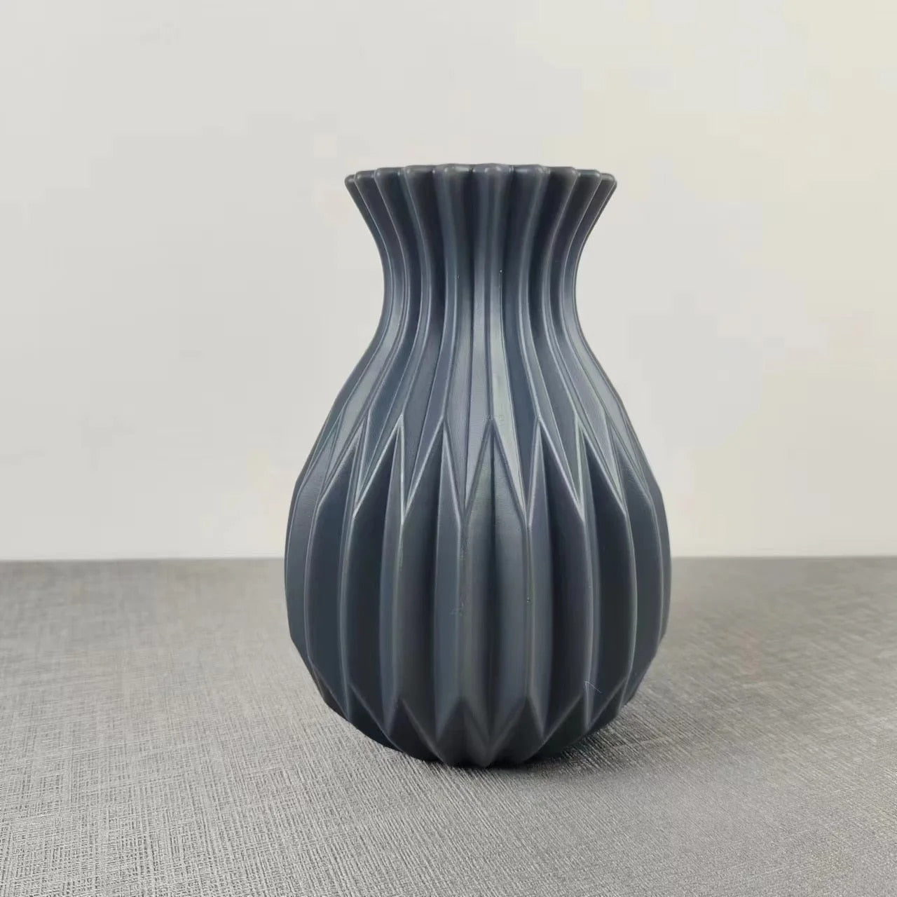 Deep Grooved Flower Vase