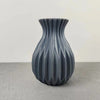 Deep Grooved Flower Vase