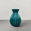 Deep Grooved Flower Vase