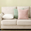 Ribbed Plush Square Cushion Cover