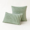 Ribbed Plush Square Cushion Cover