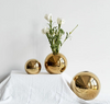 Golden Plated Ball Vase