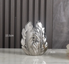 Gold & Silver Leaf Ceramic Vase