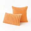 Ribbed Plush Square Cushion Cover