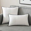 Bordered Monochrome Cushion Cover