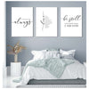 Cursive Quotes Printed Wall Art