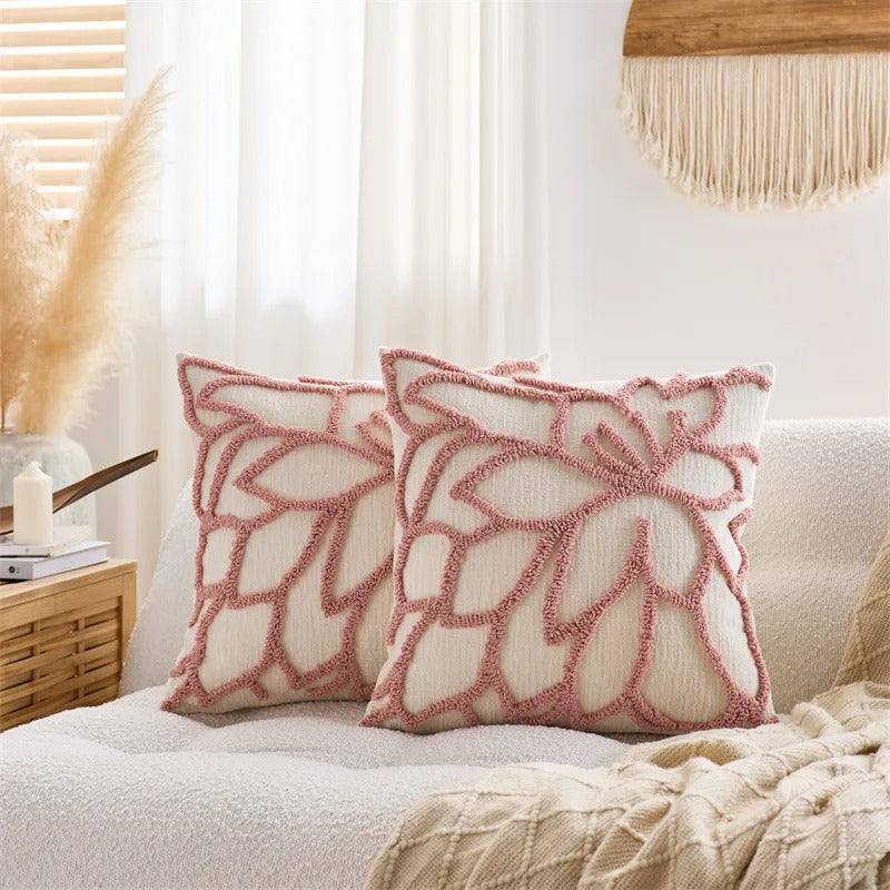 Florencia Tufted Floral Cushion Cover