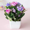 Multi-Colour Rose Artificial Potted Flowers