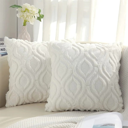 Celeste Plush Cotton Cushion Cover