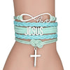 Multi-Rope Infinity Cross Bracelet