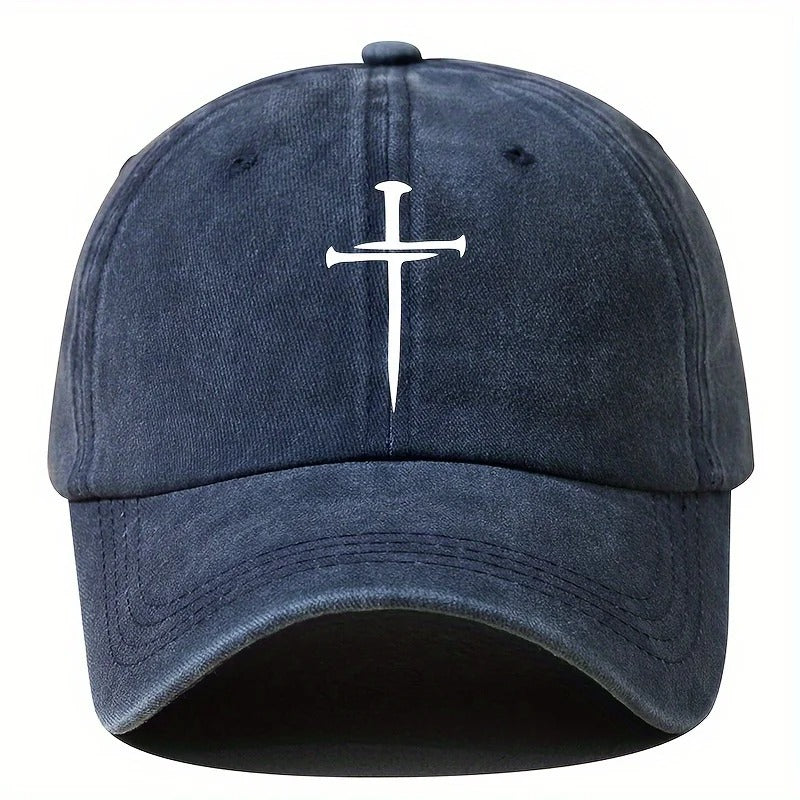 Cross Nails Washed Baseball Cap