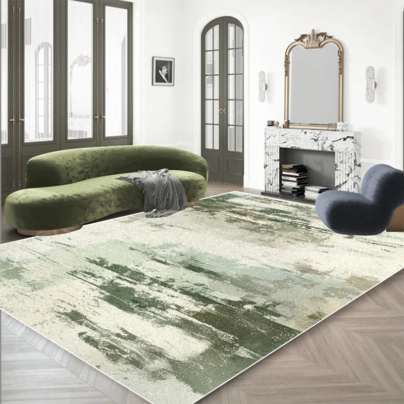 Verdura Abstract Green Rug