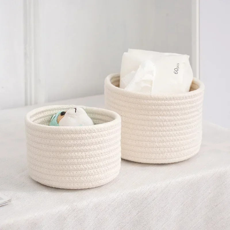 Handmade Cotton Storage Basket