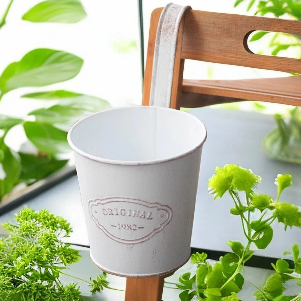 Hanging Retro Letter Bucket Plant Pot