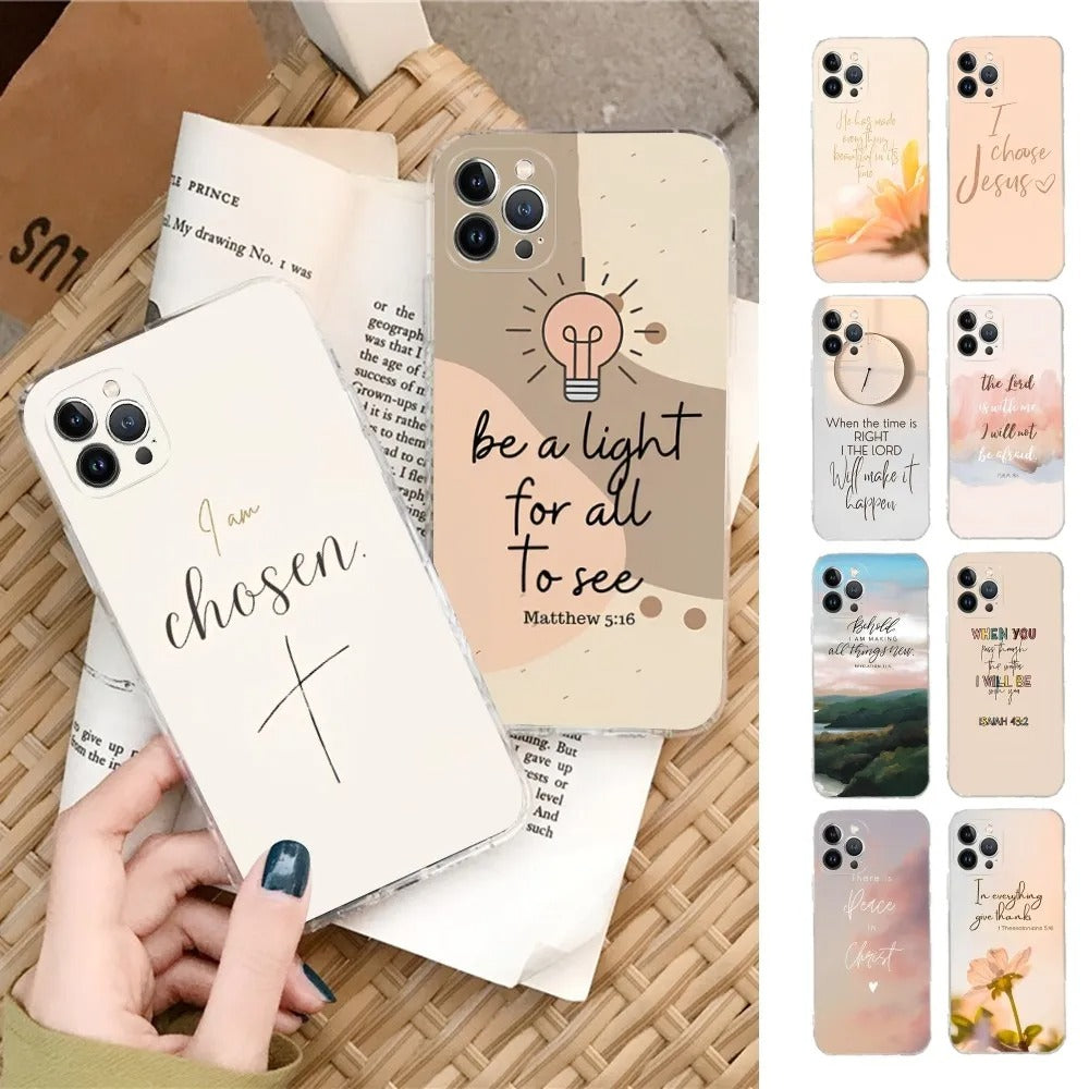 Neutral Bible Verse iPhone Cases