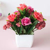 Multi-Colour Rose Artificial Potted Flowers