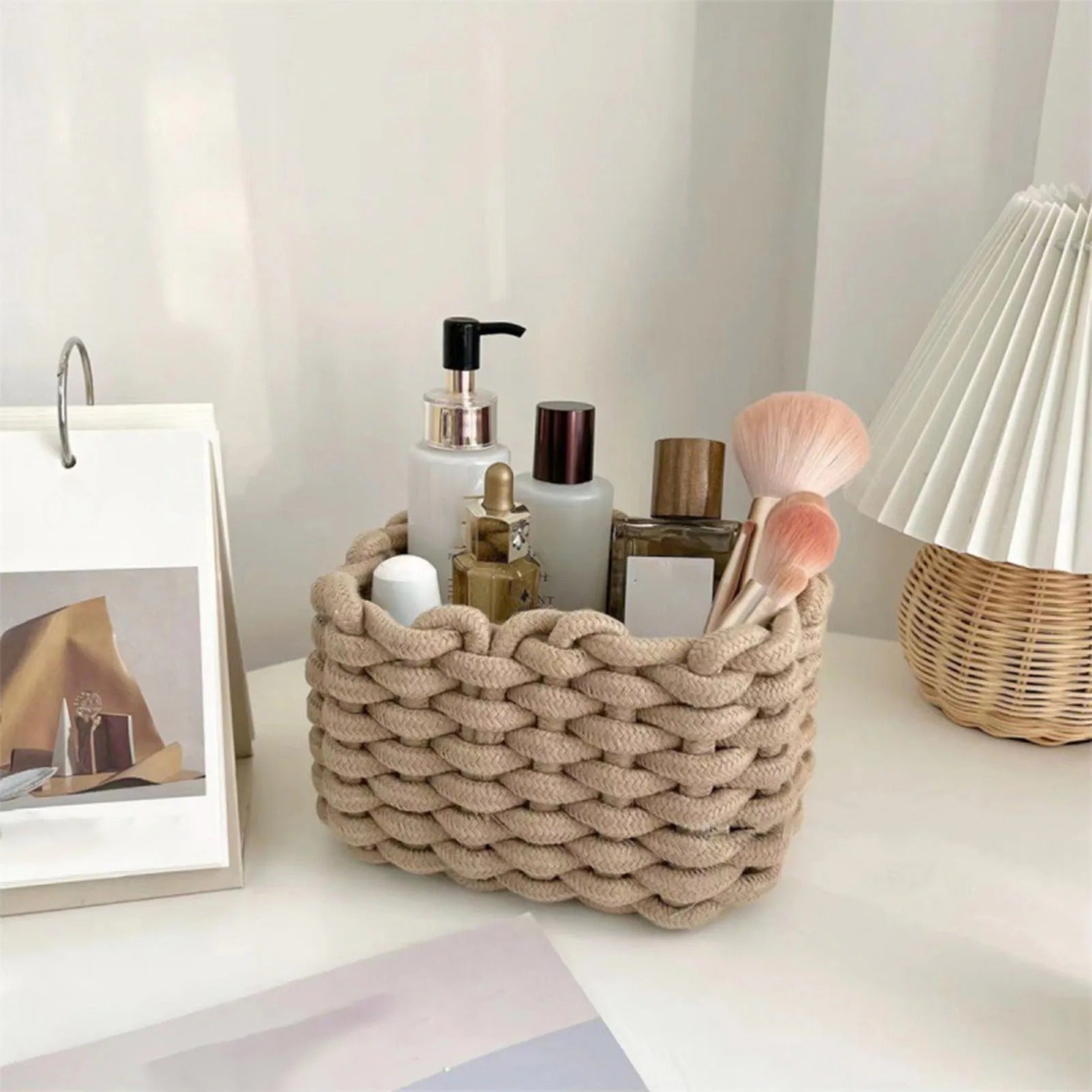 Cotton Handwoven Organiser Basket