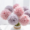 Silk Ball Artificial Chrysanthemum Plant Branches