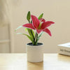 Artificial Potted Lily Plant