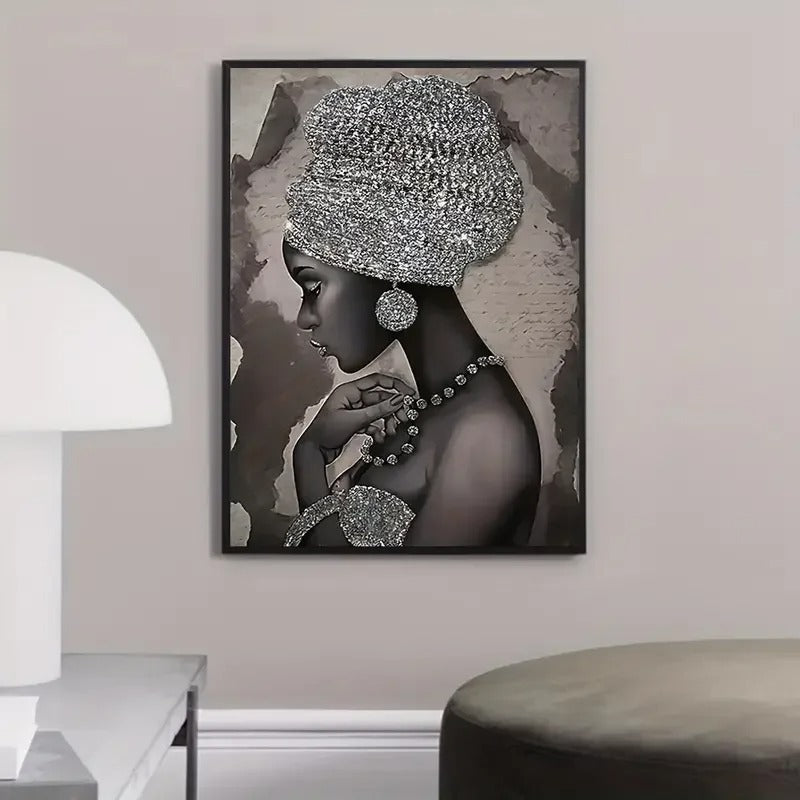 Serenity Silhouette African Canvas Art