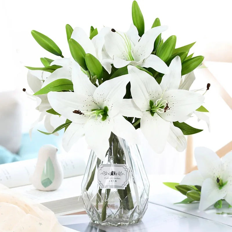 Artificial Lily Flower Bouquet
