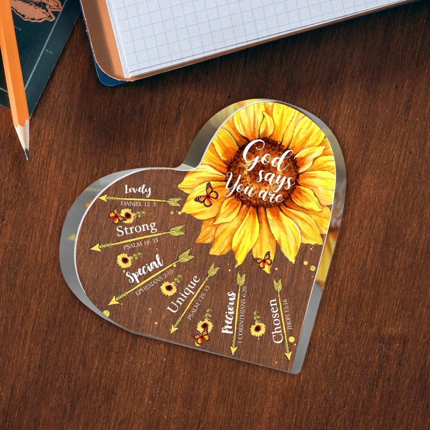 God Says.... Sunflower Plaque