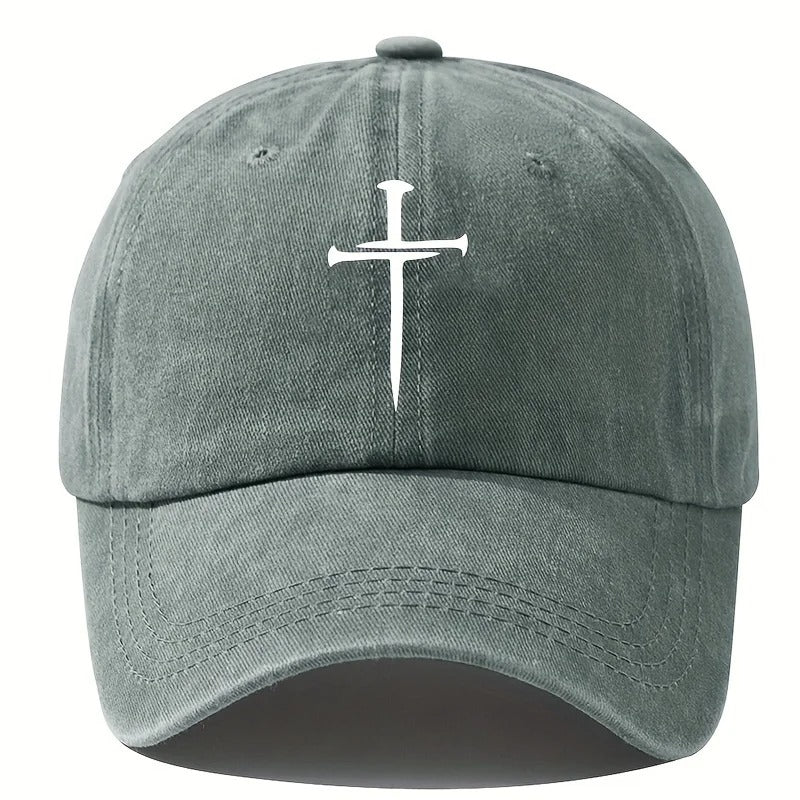 Cross Nails Washed Baseball Cap