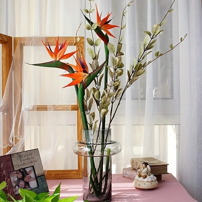 Artificial Strelitzia Birds of Paradise Stems (Set of 3)