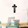 Faith Cursive Cross Metal Wall Art